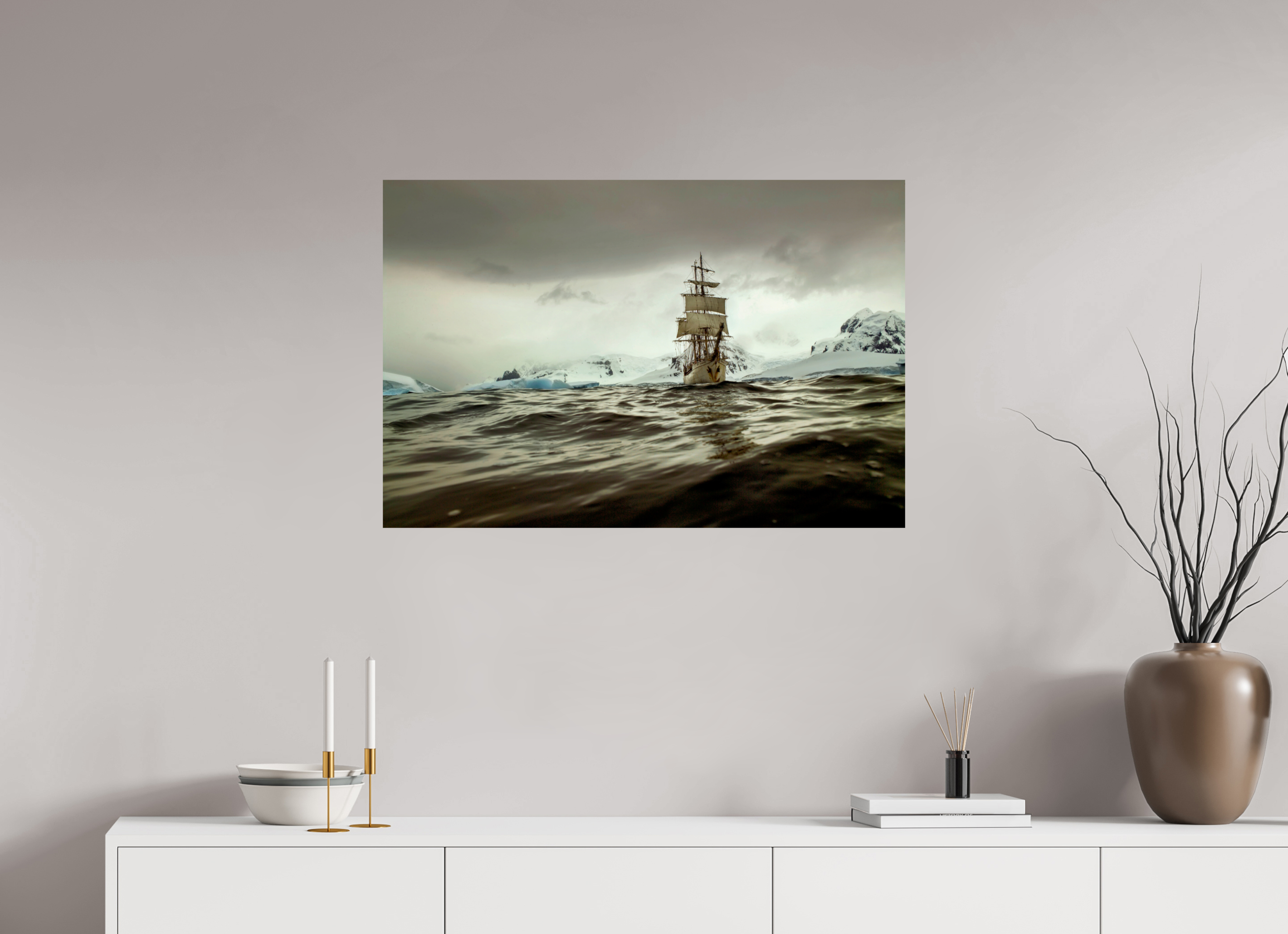 90 x 60 cm, Hahnemühle Baryta — borderless Antarctica-VIII