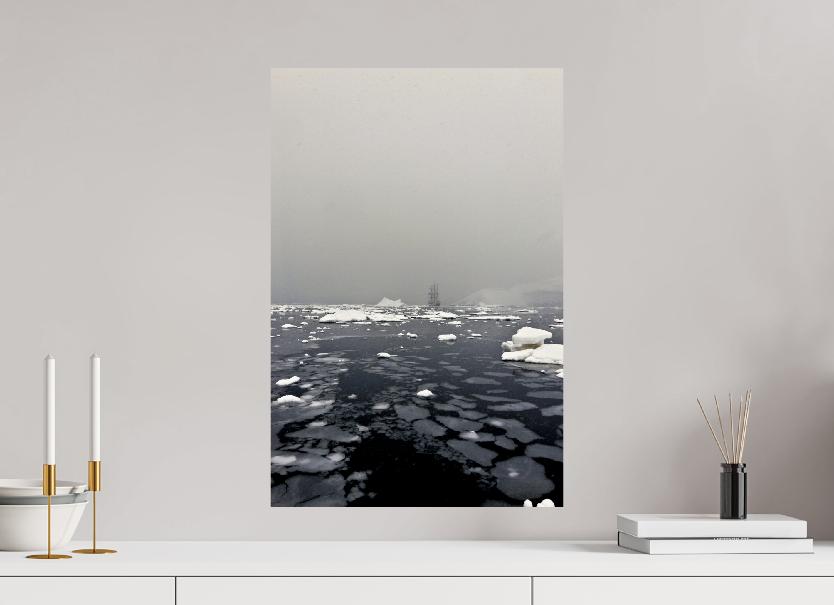 40 x 60 cm,Hahnemühle FineArt Baryta — borderless Antarctica-I